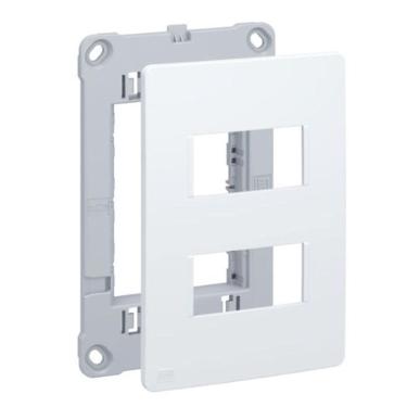 Imagem de Placa + Suporte 4X2 2 Posição Branco Weg Esatta
