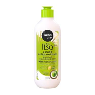 Imagem de Salon Line, Shampoo, Meu Liso, Escudo Antiporosidade, Vegano - Para Cabelos Lisos, 300ml
