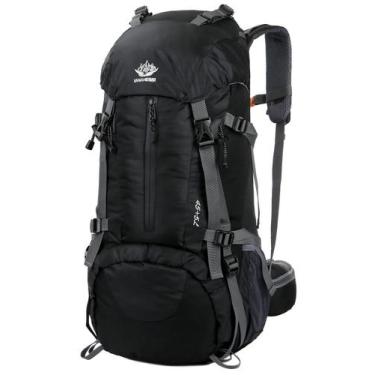 Imagem de Mochila de Caminhada WoneNice 50L Impermeável com Capa de Chuva