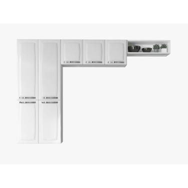 Imagem de Cozinha Compacta 3 Peças Aço Rose 07 Portas - Rede Móveis