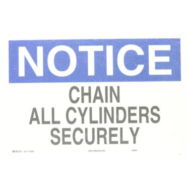 Imagem de Brady Placa de aviso 70239, inglês, 25,4 cm x 35,5 cm, azul/preto/branco