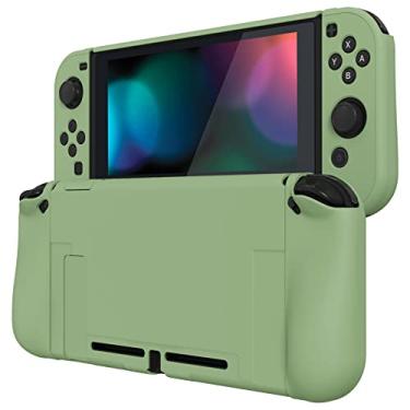 Imagem de PlayVital Capa Protetora Ergonômica para Nintendo Switch, Capa Rígida Separável para Joycon - Verde Matcha
