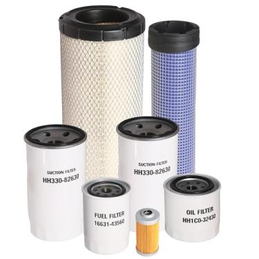 Imagem de Kit de filtro de manutenção compatível com Kubota M6800 M7040 Series com motor V3300-E OEM # 5980026110 3A11119130 HH1C032430 1663143560 1583143380 HH33082630