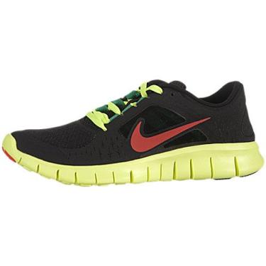 Imagem de Nike Free Run 3 (Youth) Black/Volt/Stadium Green/Bright Crimson size 5.5