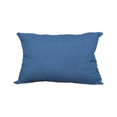 Imagem de Kit 3 Capa Almofada 60x40 Azul Acquablock Área Externa Impermeável Comfort Premium Com Zíper Resistente Sol