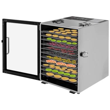 Imagem de Desidratador de Alimentos Profissional com 12 Bandejas e Controle de Temperatura, 110V 800W, LOYALHEARTDY