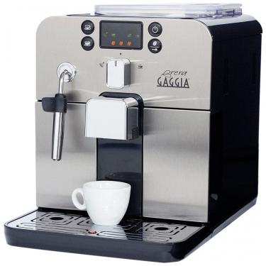 Imagem de Máquina de Café Expresso em Aço Inoxidável com Bocal de Leite e Tela LED, 110V, Gaggia, Preta