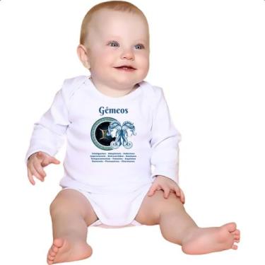 Imagem de Body intantil Signo de Gemeos adjetivos - Alearts, GG