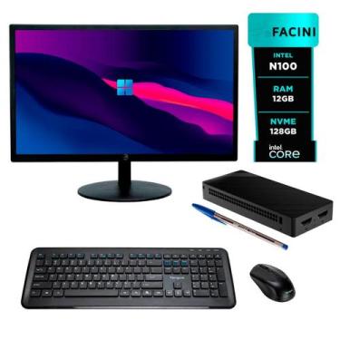 Imagem de Computador eFacini Quad Core 12GB, Windows 11 Pro, SSD NVMe, 128GB