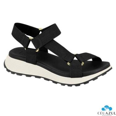 Imagem de Sandalia Feminina Plataforma Moleca Tira Autocolante Conforto Macia  V