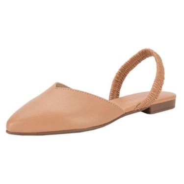Imagem de Sapato Feminino Mule Bico Fino Beira Rio Conforto - Nude, Nude, 37
