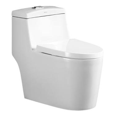 Imagem de Vaso Sanitário Monobloco com Caixa Acoplada Completo Cor Branco Harmony