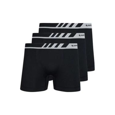 Imagem de Kit com 3 Cuecas Boxer Lupo 671-002, Preto, XG