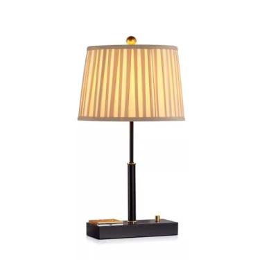 Imagem de Abajur de cabeceira Quarto principal lâmpada de cabeceira tricolor candeeiro de mesa 1 tomada usb candeeiro de mesa sala de estudo quarto sala de estar corredor candeeiros de mesa decorativos Abajur d