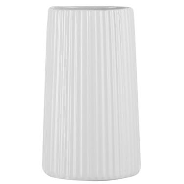 Imagem de Vaso de cerâmica branca para flores, grande vaso branco moderno para decoração de casa, vaso decorativo para sala de estar, escritório, cornija, estante, mesa de jantar, 20 cm