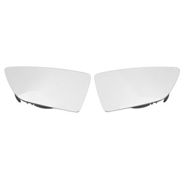 Imagem de GRCFUMO 1 par de espelho de vidro aquecido lateral, substituição de vidro de espelho esquerdo e direito, novo vidro de substituição de espelho externo para modelo de carro