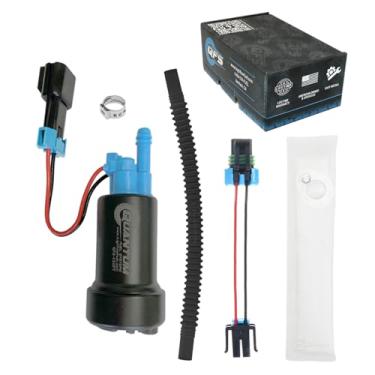 Imagem de QFS -450FT-GM Quantum 450LPH E85 Bomba de combustível compatível com tanque com kit de instalação e mangueira flexível de substituição para aplicações automotivas