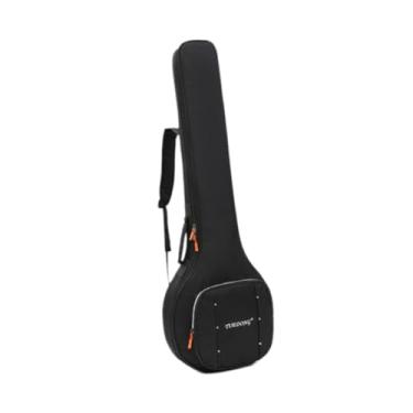 Imagem de YIJU Banjo Gig Bag Hardshell Case acolchoado para 5 estilos de cordas de mochila resistente à água Banjos Case Banjolele