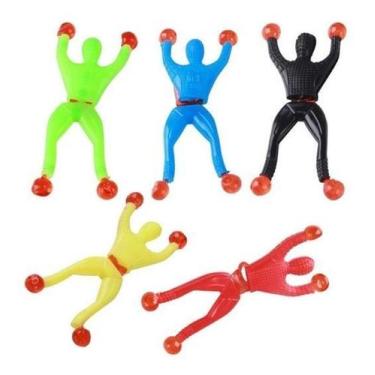 Imagem de Kit 20 Homem Geleca Gruda Na Parede Brinquedo Homem Aranha - Artebrinc