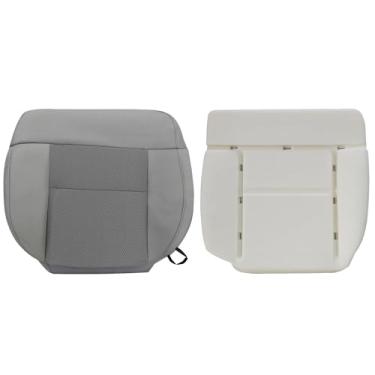 Imagem de Vigoraze Capa de assento inferior de pano de motorista cinza #E e almofada de espuma compatível com Ford F150 XLT 2004 2005 2006 2007 2008
