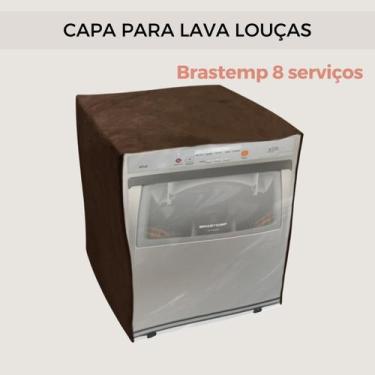 Imagem de  capa para lava louça brastemp 8 serviços transparente flex - Clean Ca