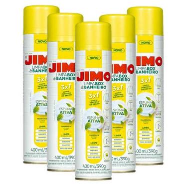 Imagem de Kit 5 Jimo Limpa Box & Banheiro 400ml Espuma Ativa Citrus