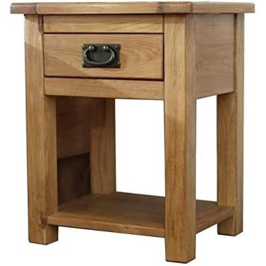 Imagem de Mesa de cabeceira simples para quarto, escritório, mesa de cabeceira de madeira maciça americana, armário lateral nórdico para quarto, mini armário de cabeceira japonês