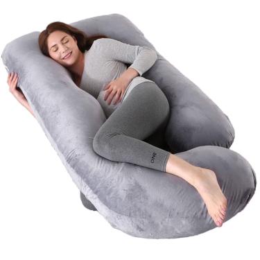 Imagem de Almofada de gravidez Ecnc em forma de U de corpo inteiro com capa removível