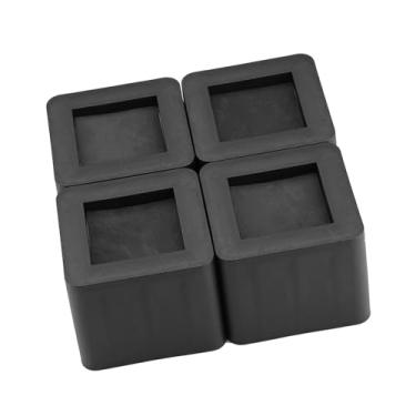 Imagem de Conjunto de 4 Unidades Akozon Elevadores de Perna para Móveis Resistentes, Elevadores de Plástico PP Antiderrapantes para Cama, sofá, Mesa, Escrivaninha - Acessórios para Casa,