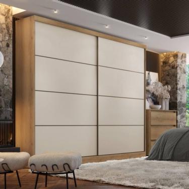 Imagem de Guarda Roupa Casal 2 Portas de Correr em MDF Málaga THB