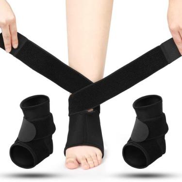 Imagem de Brace de tornozelo Honoson Kids Neoprene Compression, preta, 2 unidade