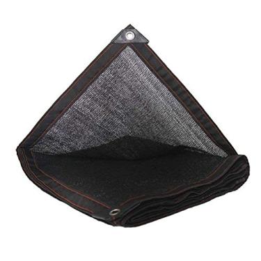 Imagem de MTYLX Lona multifuncional para uso externo, rede de proteção solar, criptografia de polietileno, estufa, jardim, flor, planta, rede de isolamento, preta, A, 2X6M