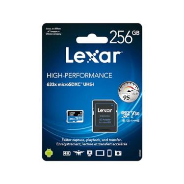 Imagem de MicroSDXC UHS-I Lexar Cartão de memória 633 x 128 GB com adaptador SD
