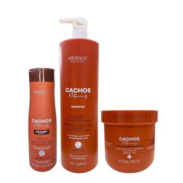 Imagem de Kit Arvensis Professional Cachos Naturais -Shampoo 1L + Co-Wash 300ml 