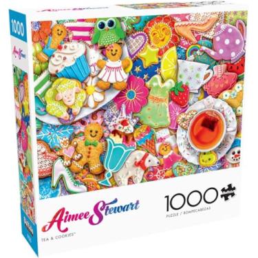 Imagem de Buffalo Games - Aimee Stewart – Chá e Biscoitos – Quebra-cabeça de 1000 peças para adultos – Quebra-cabeça desafiador perfeito para noites de jogos – Tamanho final é 67 x 40 cm