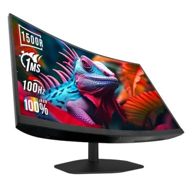 Imagem de Sceptre Monitor curvo para jogos de 27 polegadas 1500R 100Hz HDMI X2 DisplayPort 1ms 100% sRGB, alto-falantes embutidos preto 2024 (C275W-FW100T)