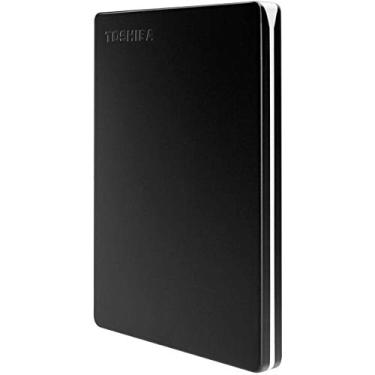 Imagem de HD Externo Portátil Toshiba Canvio Slim 2TB Preto USB 3.0 - HDTD320XK3EA