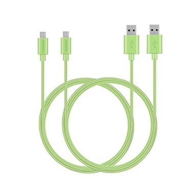 Imagem de MaGeek Cabo micro USB de 1,8 m (pacote com 2), cabo de carregamento e sincronização USB extra longo de alta velocidade de 1,8 m compatível com Samsung, Nexus, LG, Motorola, smartphones Android e mais