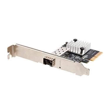 Imagem de StarTech. Com Placa PCIe SFP+ 10G – Adaptador de rede SFP+ única – SFP+ aberto para módulos compatíveis com MSA/cabos de conexão direta – NIC PCIe de fibra de 10 Gigabit – Placa de rede PCI Express SFP+ (PEX10GSFP)