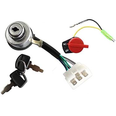 Imagem de HURI Interruptor de chave de ignição + interruptor de parada liga/desliga para gerador chinês 5000 5500 6000 6500 7000 8000 7500 Watts 5KW 5.5KW 6KW 6.5KW 7KW 7.5KW 8KW