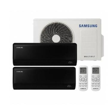 Imagem de Ar Condicionado Multi Bi Split Samsung Wind Free Black 18000 BTUs 1x90