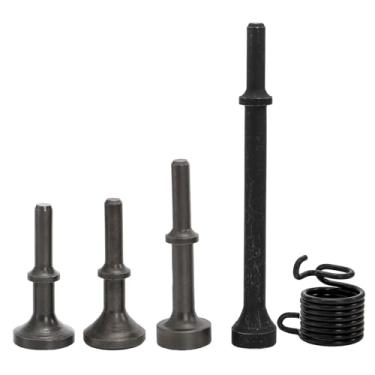 Imagem de ZOOFOX Conjunto de 5 peças de martelo pneumático suave, martelos pneumáticos resistentes com mola, acabamento de óxido