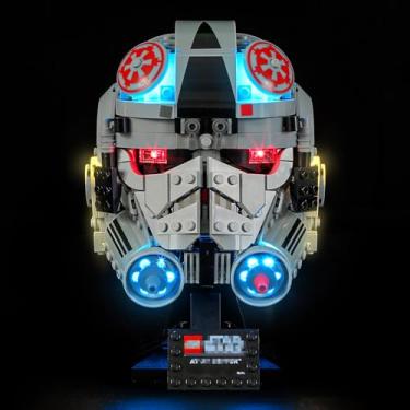 Imagem de GEAMENT LED Light Kit Compatible with Lego at-at Driver Helmet Building Blocks Model - Lighting Set for 75429 (Model Set Not Included)