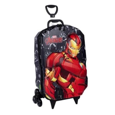 Imagem de Mochila Infantil Com Rodinha Homem De Ferro - 100615