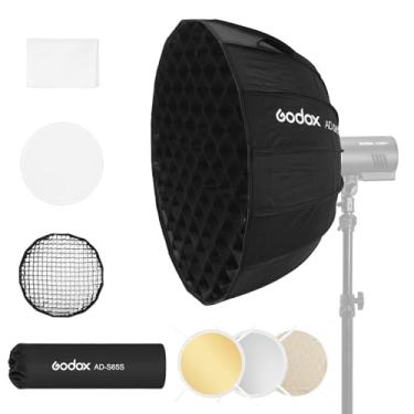 Imagem de Godox AD-S65S Softbox GODOX Mount Softbox Softbox 65 cm/25,6 polegadas com difusores de grade refletor bolsa de transporte para flash estroboscópio AD400 Pro AD300 Pro e ML100bi ML100RGB ML60 ML60Bi