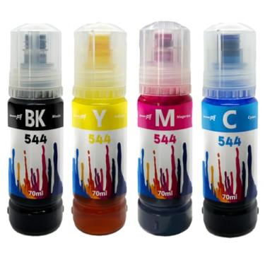 Imagem de 4x Refil Tinta Inova Ink 544 Para Epson L3150 L3250 L3110 L5190 L3210 L5290 L1250 L5590 T544