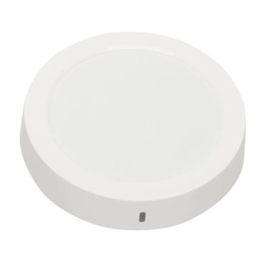 Imagem de 10 Painéis Placa De Led Taschibra 24w Lys Redondo Sobrepor 3000k Luz Quente