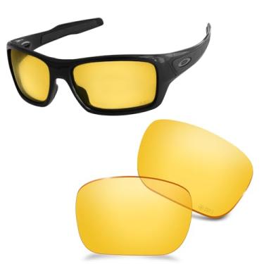 Imagem de AOZAN Lentes de reposição ANSI Z87.1 para óculos de sol Oakley Turbine OO9263 - HI-DEF Amarelo