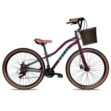 Imagem de Bicicleta Viena Aro 29 Freio Disco 21v Com Cestão Colli Cor Bronze Tam