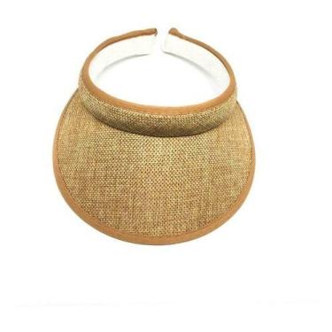 Imagem de Viseira De Praia Tiara Indicado Para Personalizar Infantil - oem, Bege